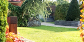 Zahrady snů Daniel Purgert, zahrada s přemostěním, realizace zahrad autorské zahrady ORIGINAL GARDEN