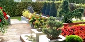 Zahrady snů Daniel Purgert, zahrada s přemostěním, realizace zahrad autorské zahrady ORIGINAL GARDEN